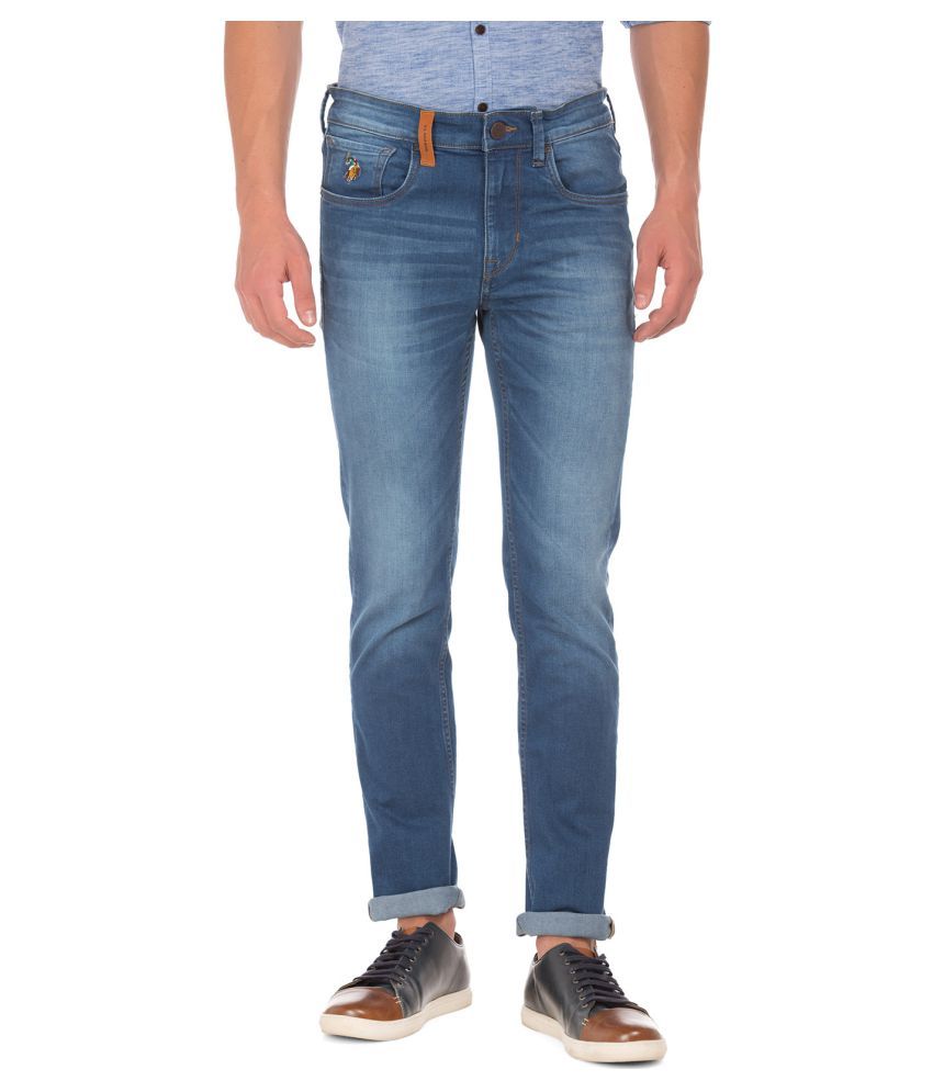 U.S. Polo Assn. Blue Skinny Jeans - Buy U.S. Polo Assn. Blue Skinny ...