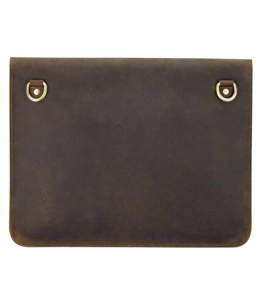 Rohit Bal Brown Leather Casual Messenger Bag Buy Rohit Bal Brown