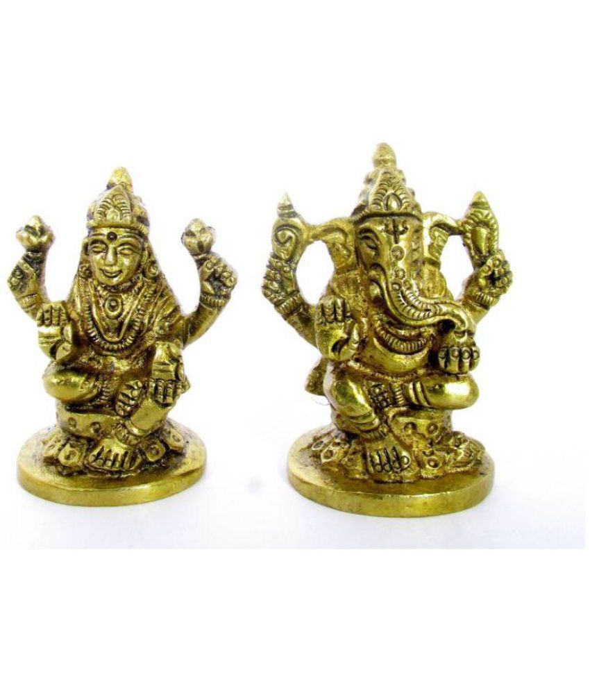     			Shivoham Laxmi Ganesh Brass Idol