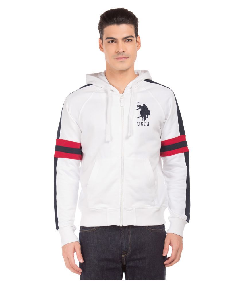 us polo white sweatshirt