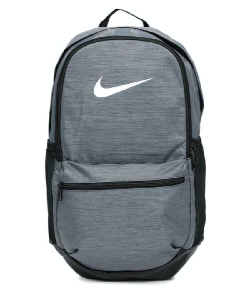 Nike Gray Brasilia Backpack - Buy Nike Gray Brasilia Backpack Online at Low Price - Snapdeal