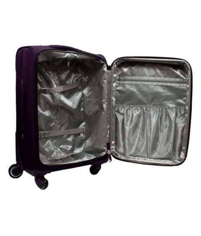 jumera Purple Nylon Trolley Backpack Buy jumera Purple Nylon Trolley Backpack Online at Low