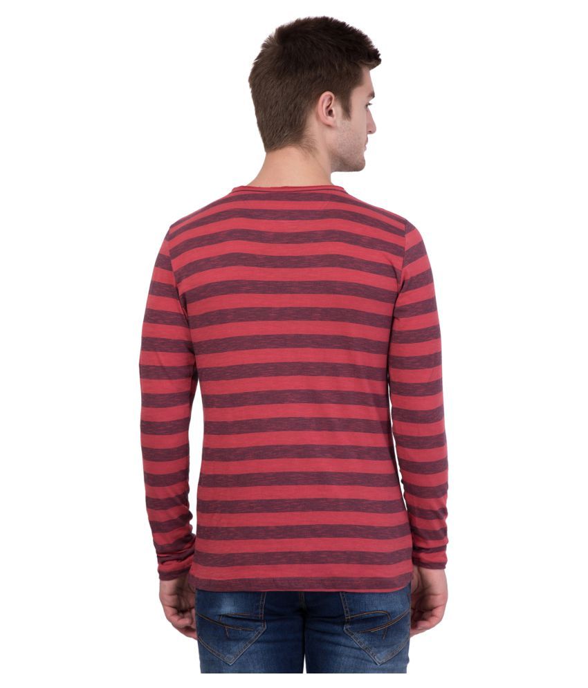 AERO Maroon Henley TShirt Buy AERO Maroon Henley TShirt Online at