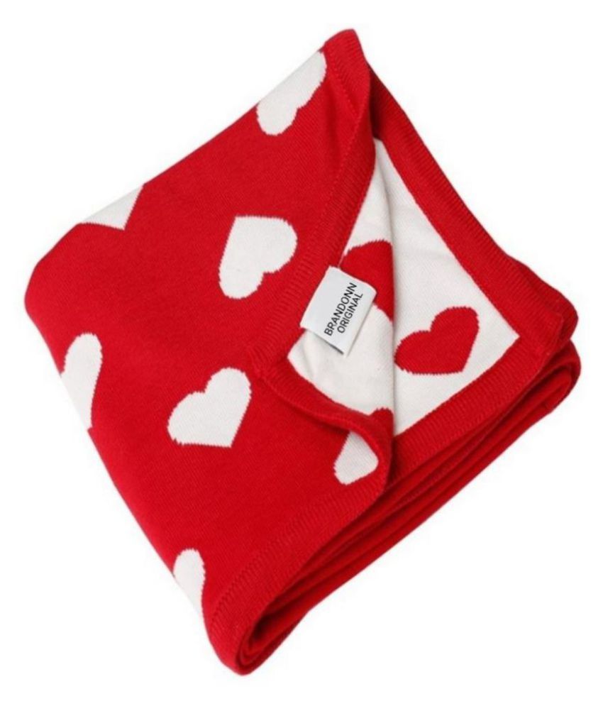 BRANDONN Red Wool Baby AC Blanket ( 100 cm 80 cm 1 pcs) Buy