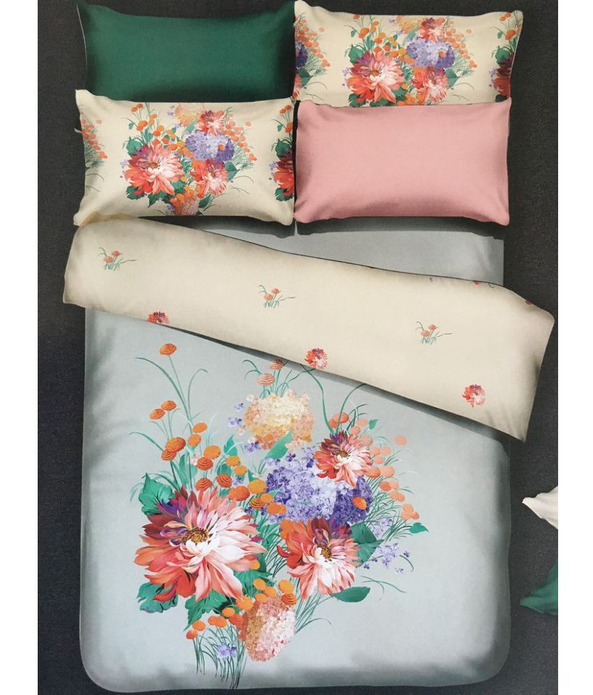 TIMA Cotton Double Bedsheet with 2 Pillow Covers Buy TIMA Cotton