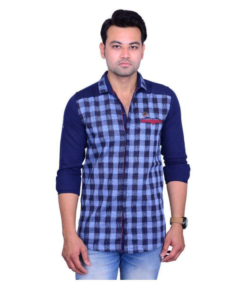 milano blue shirt