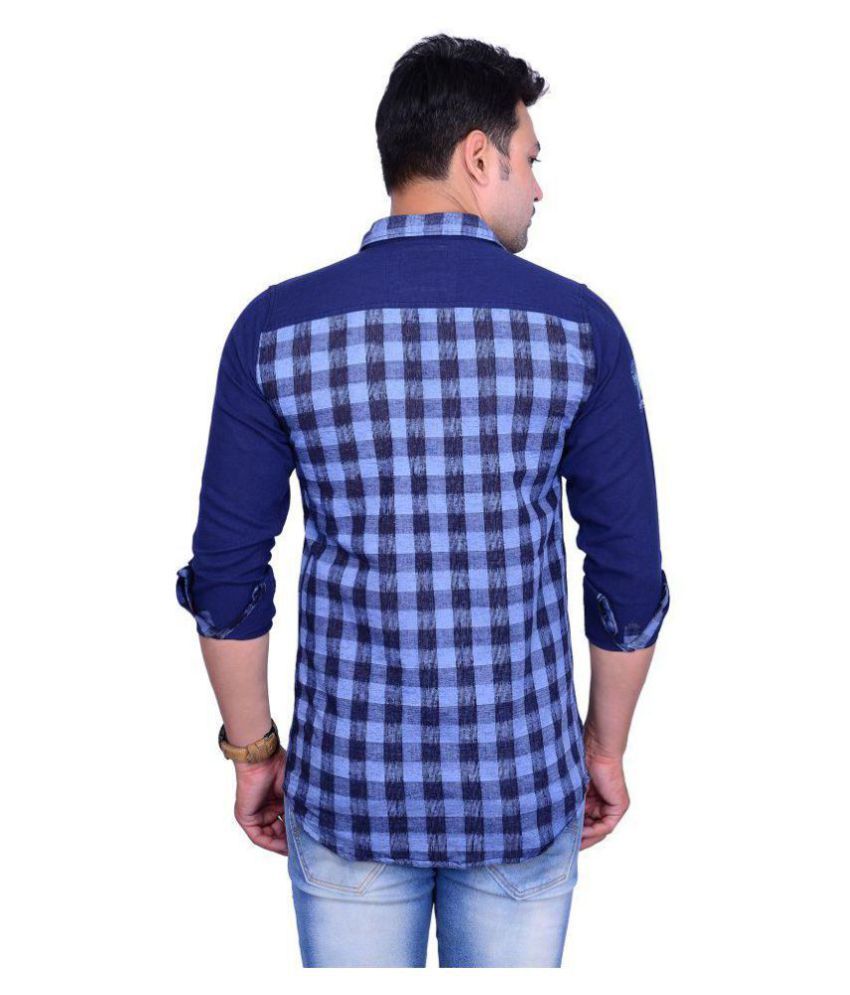 milano blue shirt