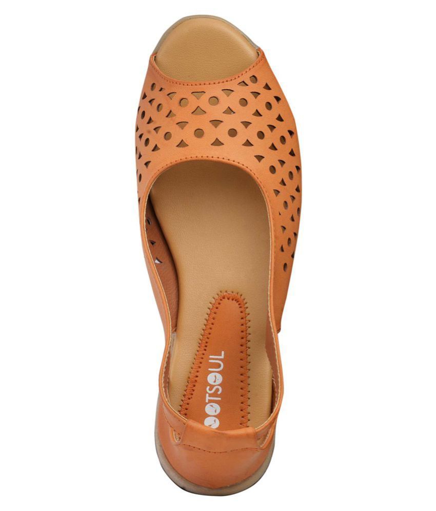 dark tan flats
