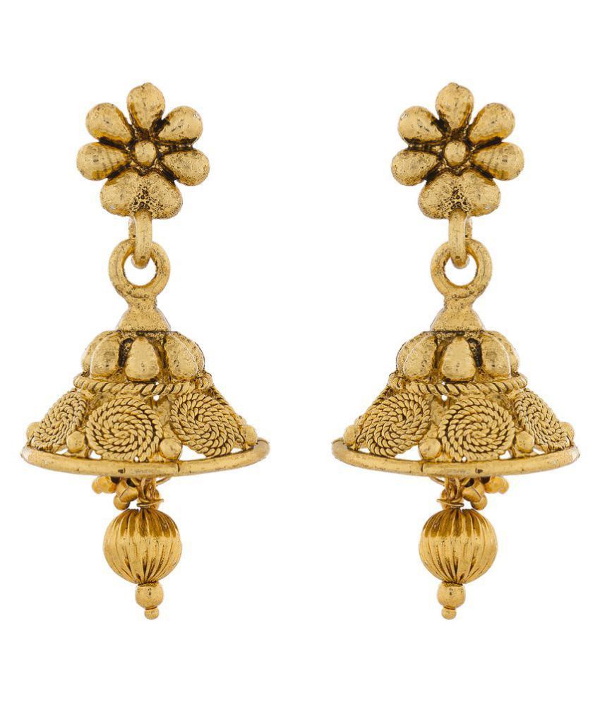 daily wear gold earrings grt