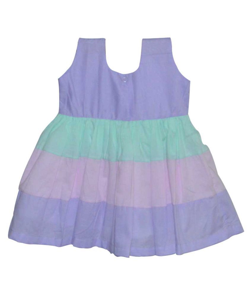 LaOcchi Cambric Cotton Frock for Kids in Multi Pastel Colours - Buy ...