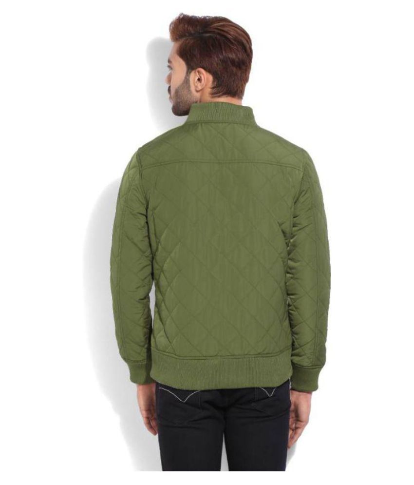 United Colors of Benetton Green Quilted & Bomber Jacket - Buy United Colors of Benetton Green 