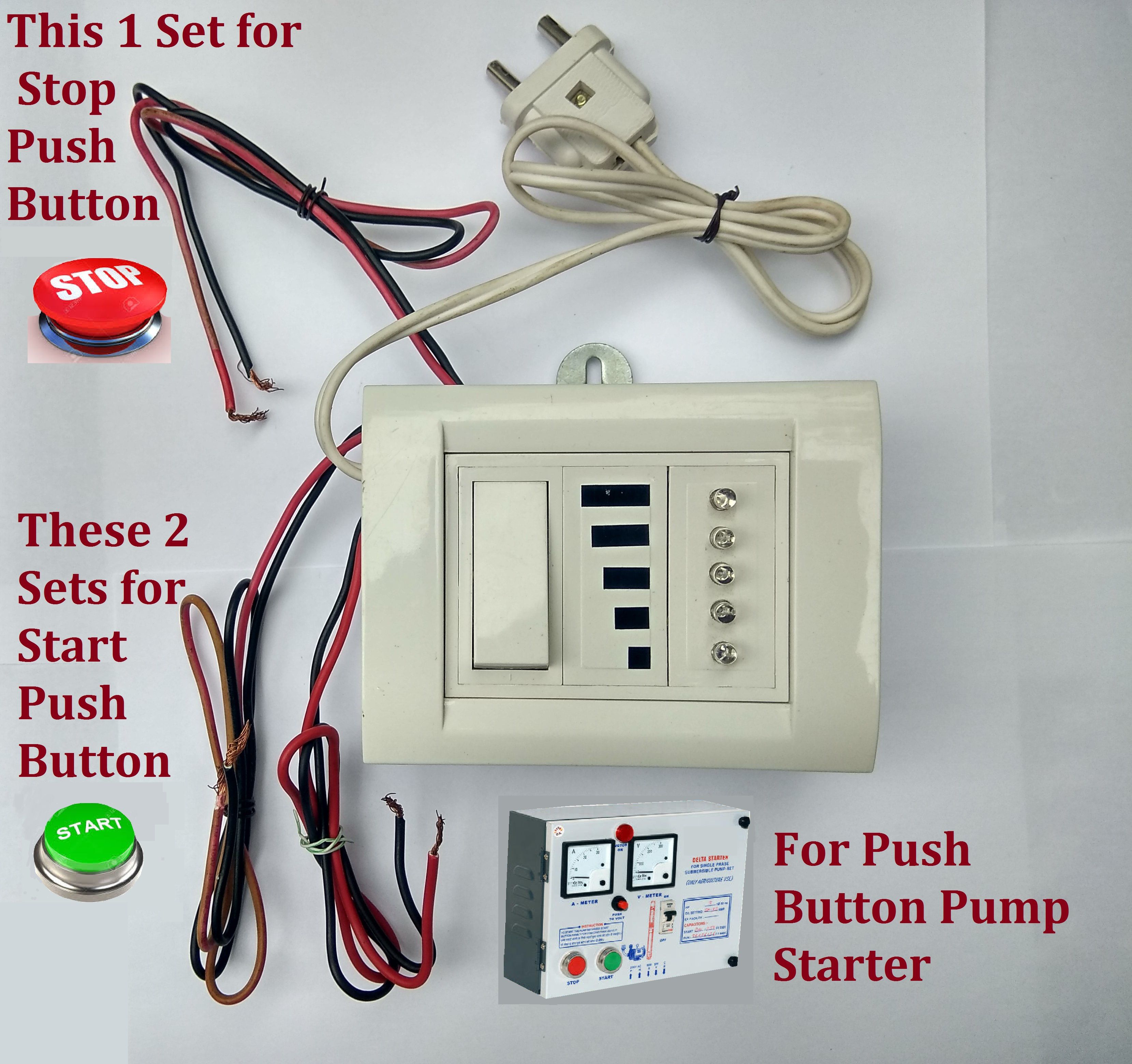 Buy Water Level Indicator Auto ON/OFF for MonoBlock/Submersible Motor(Pump)10 Meter Online at