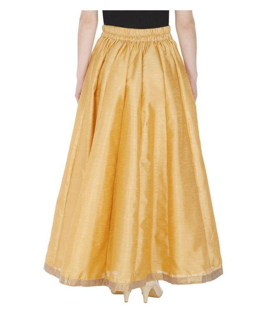 Buy Kamaira Poly Silk Pleated Skirt Online at Best Prices in India ...
