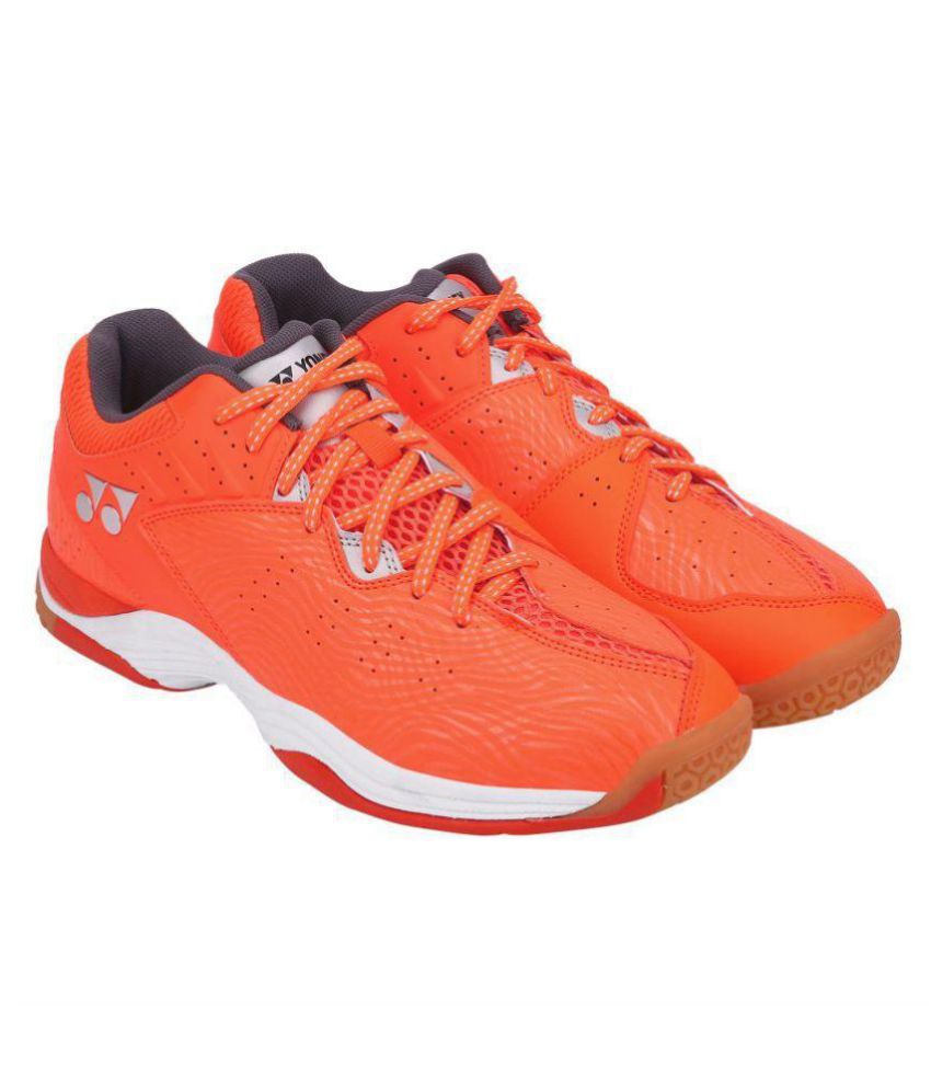 yonex orange badminton shoes