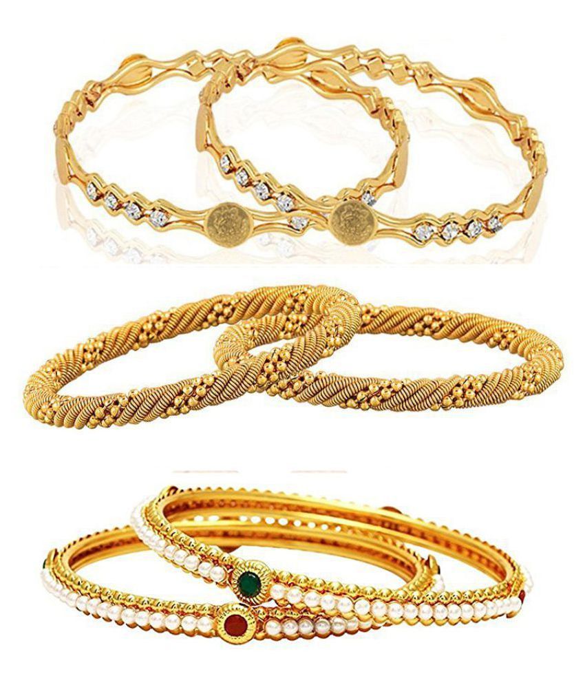     			YouBella Fashion Jewellery Stylish Bangles Combo for Girls and Women