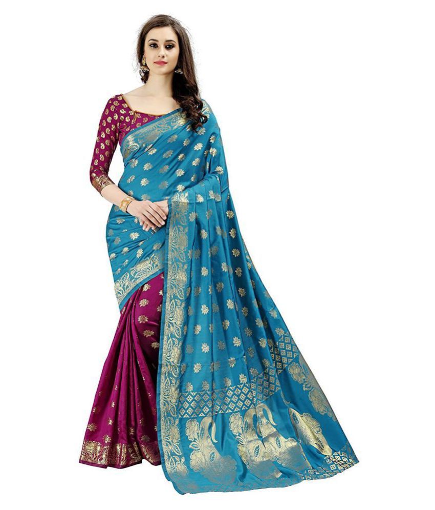 Shree sai fashion Multicoloured Art Silk Saree - Buy Shree sai fashion ...