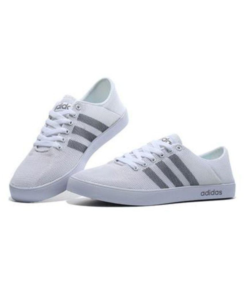 adidas neo white casual shoes