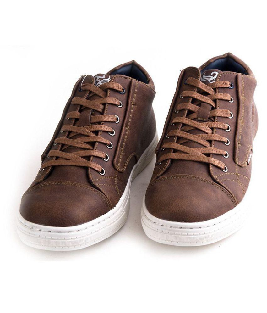 Flying Machine Jonathan Lifestyle Brown Casual Shoes - Buy Flying ...