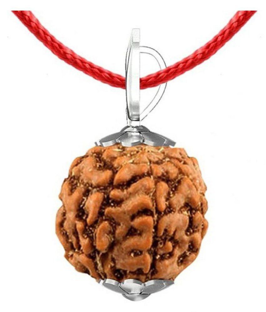     			Shivoham 5 Mukhi Rudraksha Silver Pendant 5 Face Rudraksha