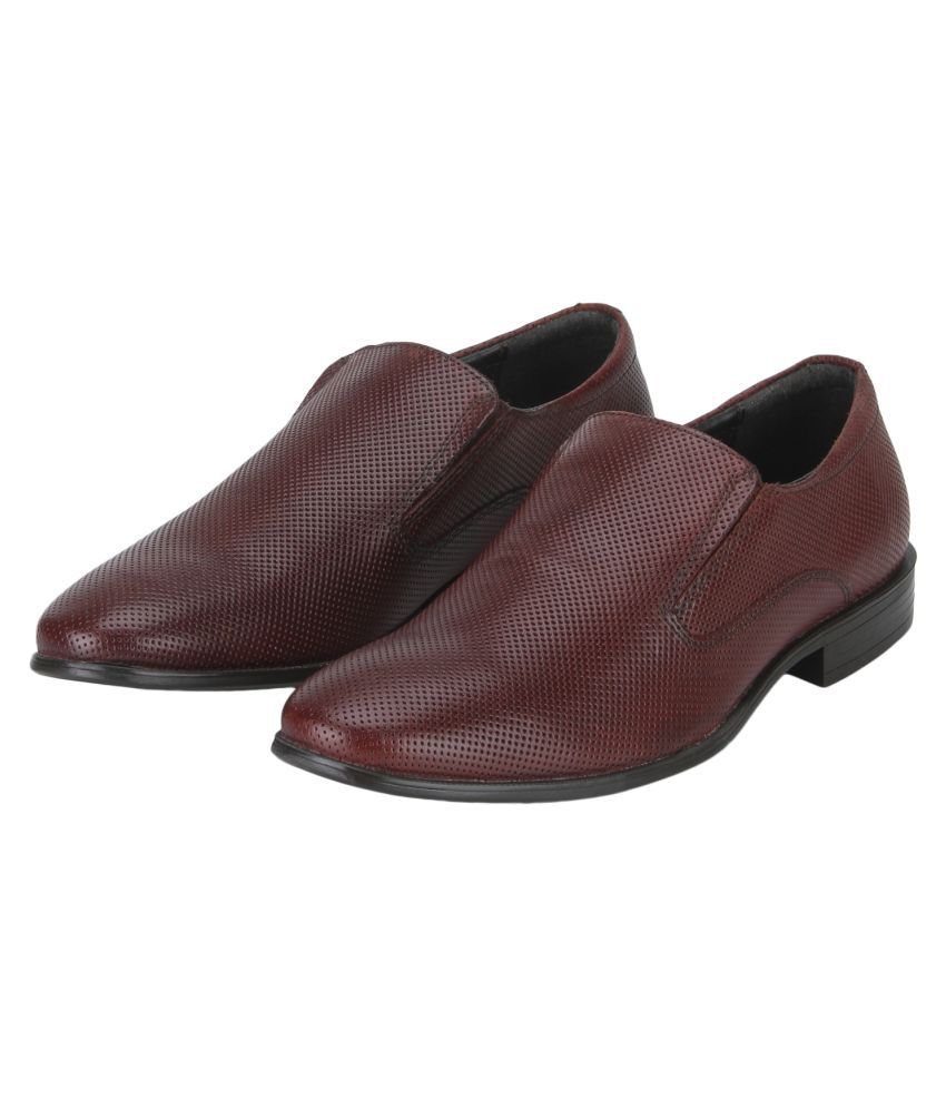 red tape genuine leather slip on shoes