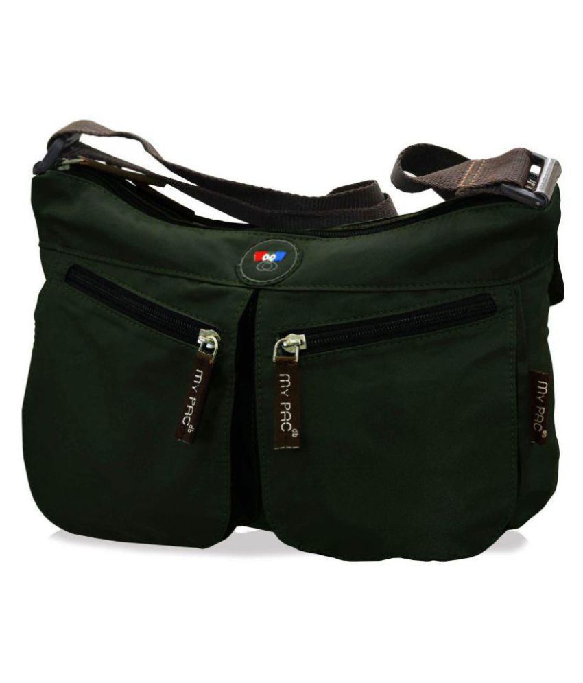 My Pac DB C11543 Green Polyester Casual Messenger Bag Buy My Pac DB