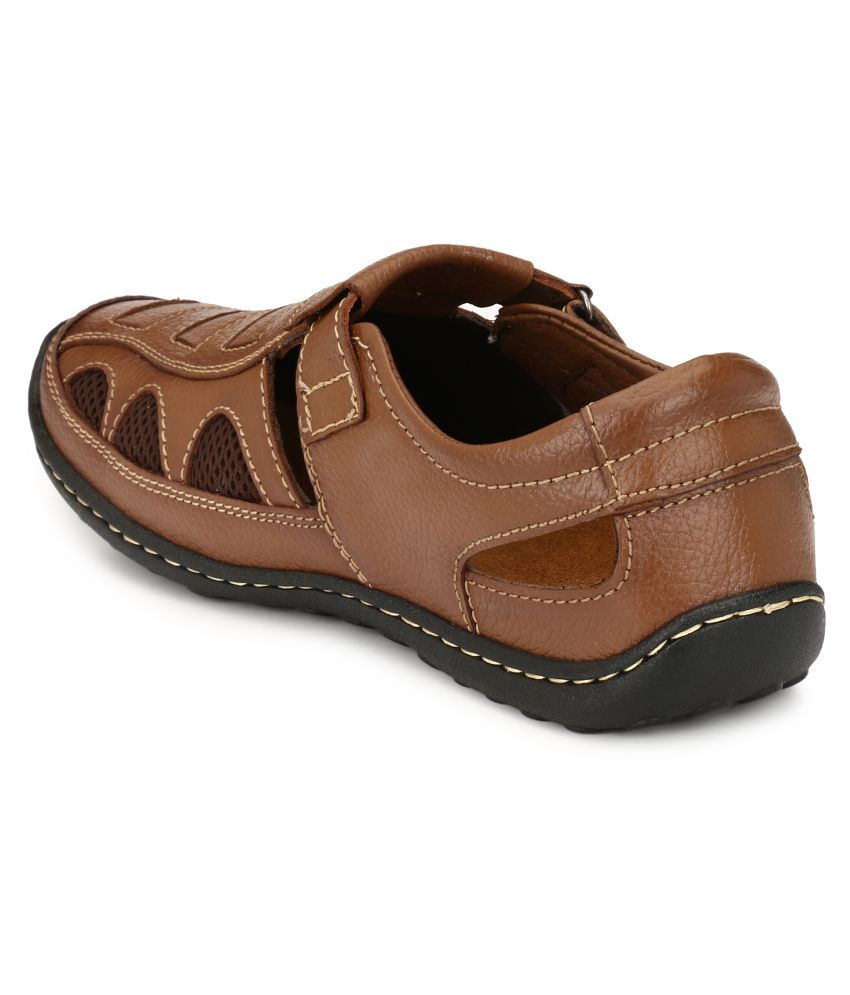 tan footbed sandals