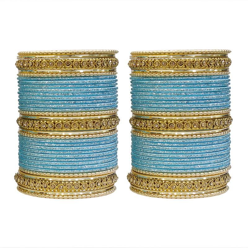 sky blue colour bangles