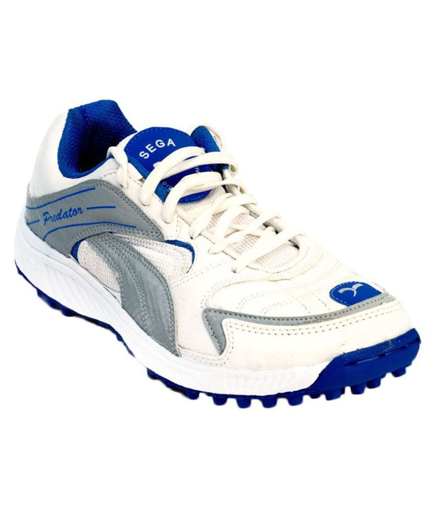 SEGA Predator White Cricket Shoes - Buy SEGA Predator White Cricket ...