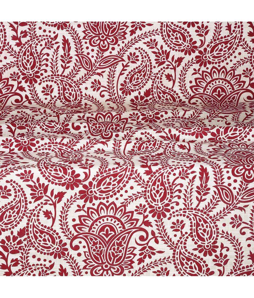 ROSARA HOME Set of 2 Door Eyelet Curtains Paisley Red Buy ROSARA HOME