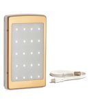 CallStar SOLAR 20LED 13000 -mAh Li-Ion Power Bank Gold