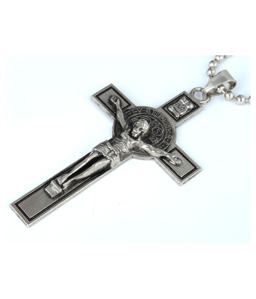 Waama Jewels Christmas Special Jesus Cross Pendant / Necklace for Women ...