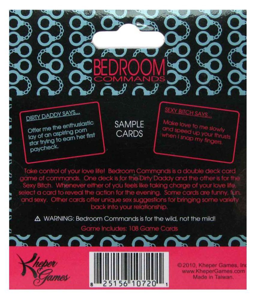 bedroom command cards download