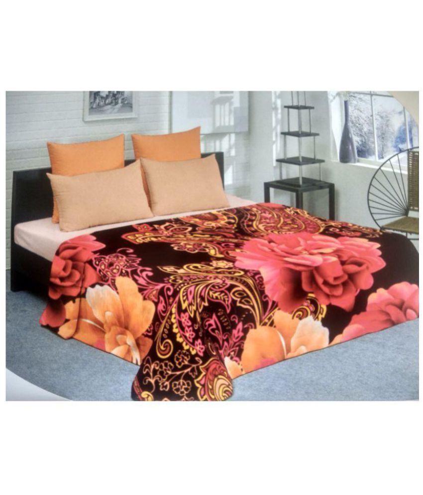Raymond Double Wool Blend Floral Blanket Buy Raymond Double Wool Blend Floral Blanket Online