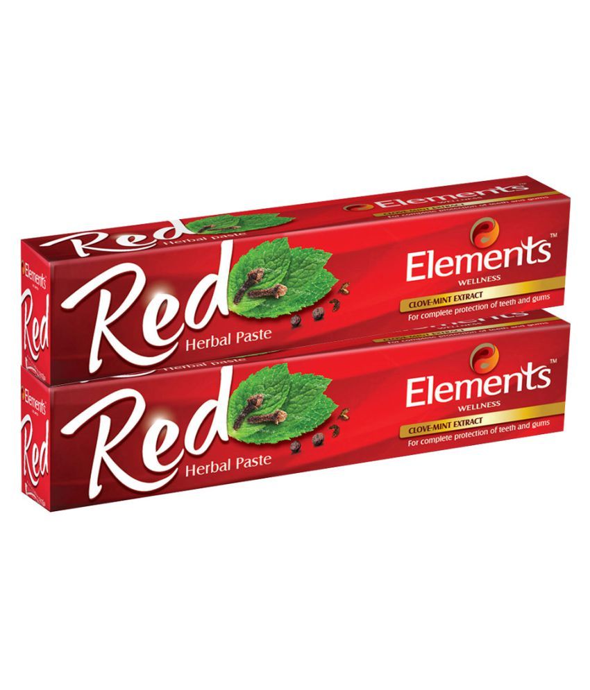 elements red herbal toothpaste price