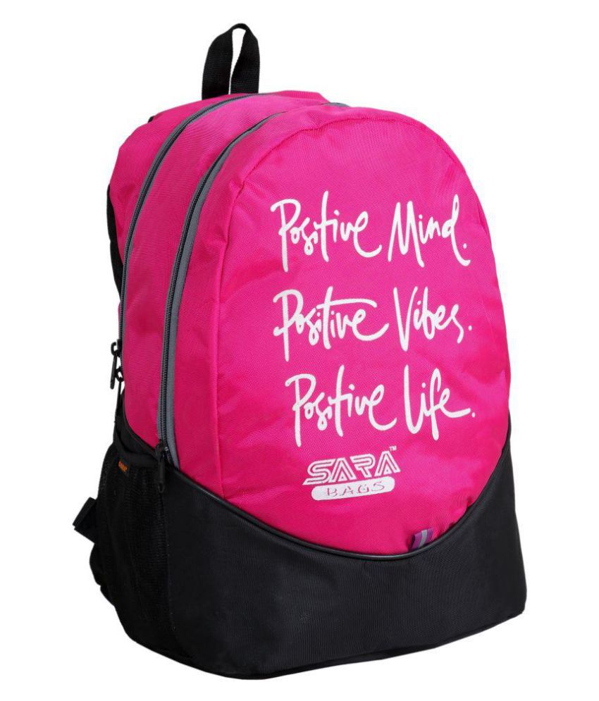     			Sara Pink School Bag