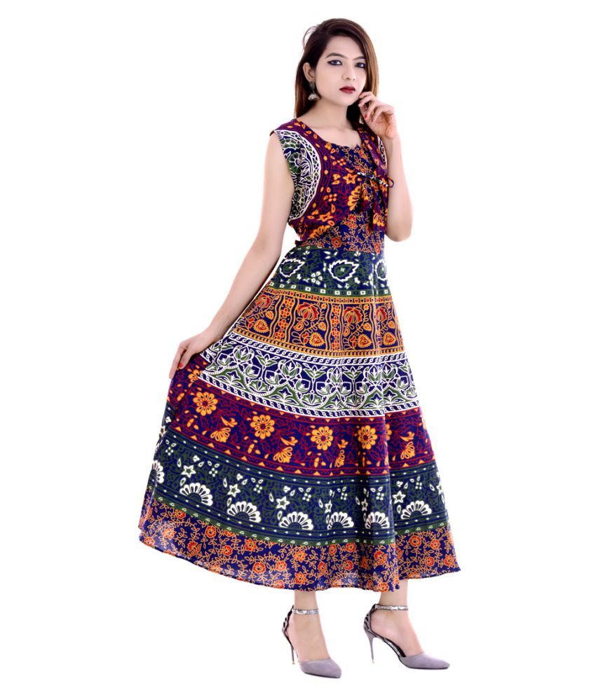 multi color gown