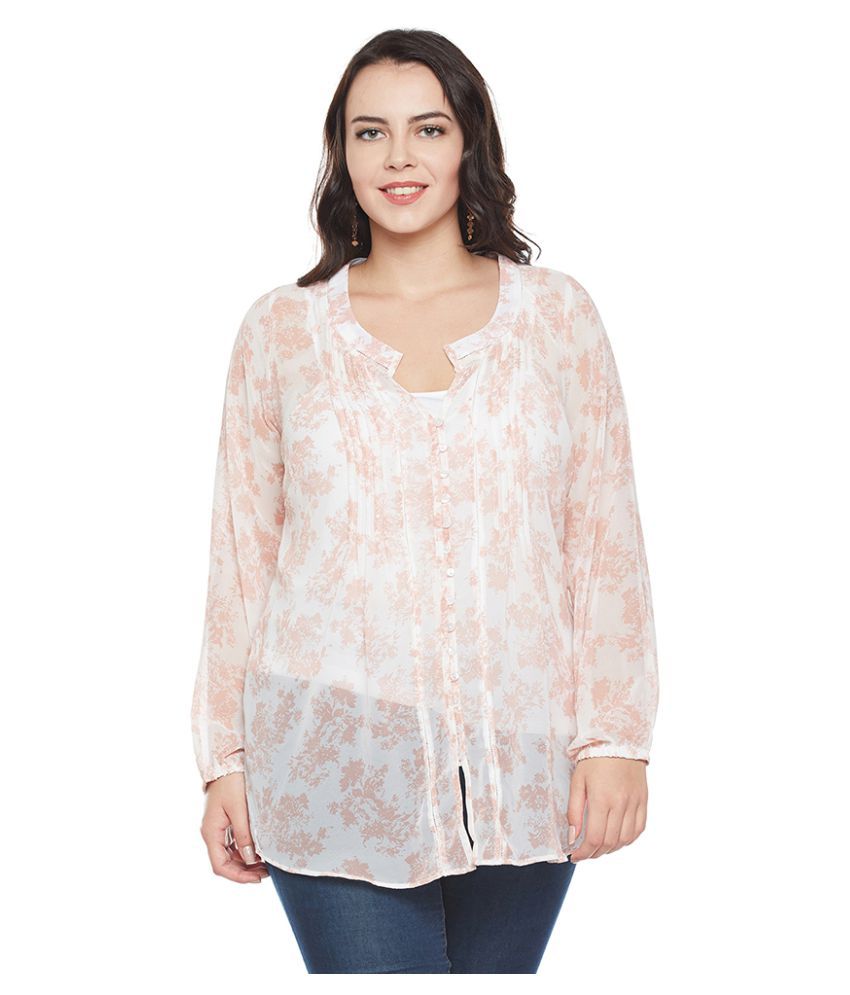 100 polyester plus size tops