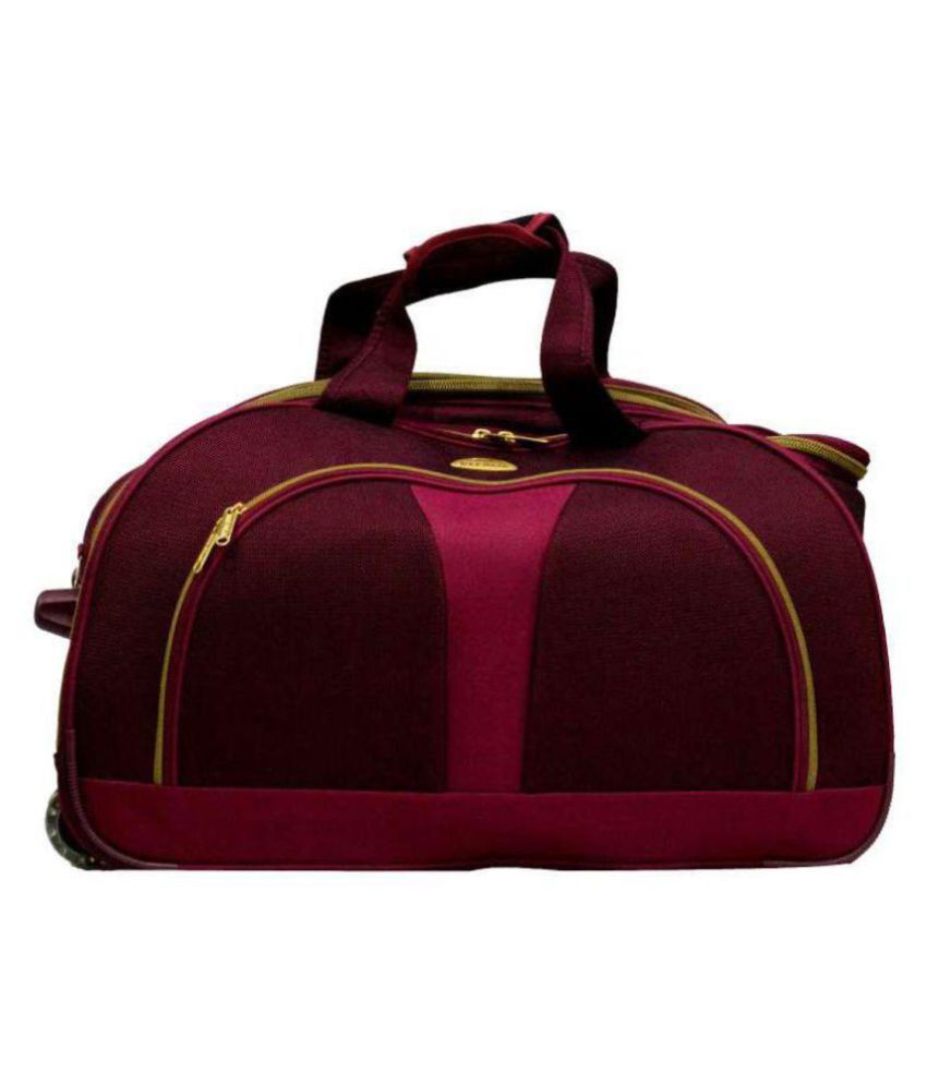 Download jumera Red Solid Duffle Bag - Buy jumera Red Solid Duffle ...