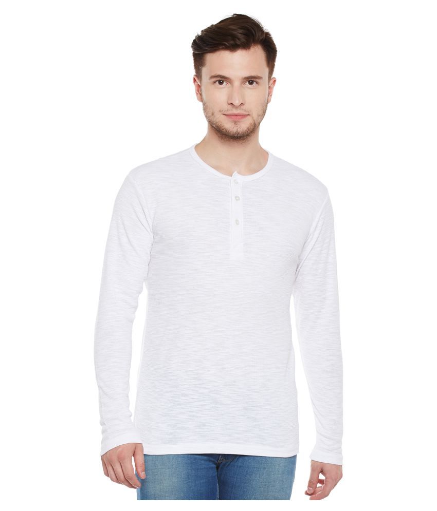 Club York White Henley T-Shirt - Buy Club York White Henley T-Shirt ...