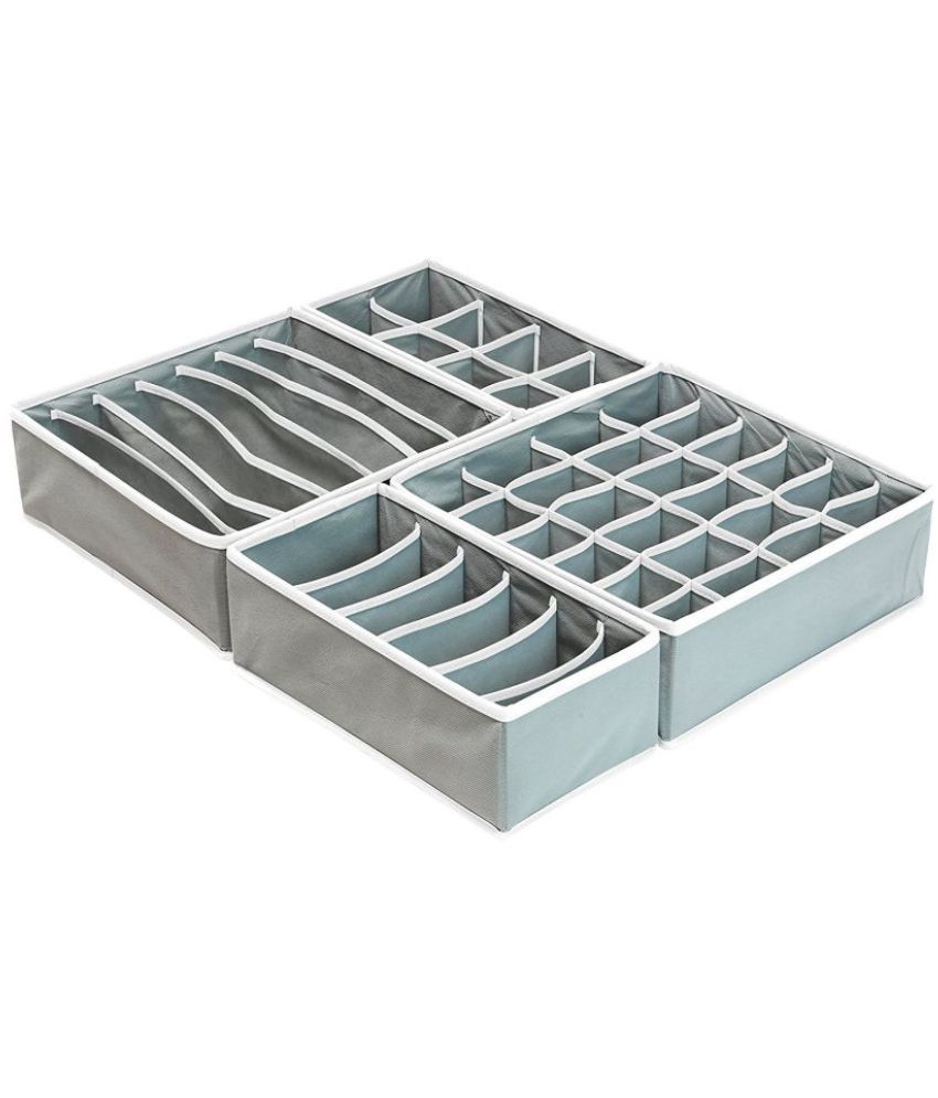 Uniquedealz Set Of 4 Organiser Foldable Drawer Dividers Storage