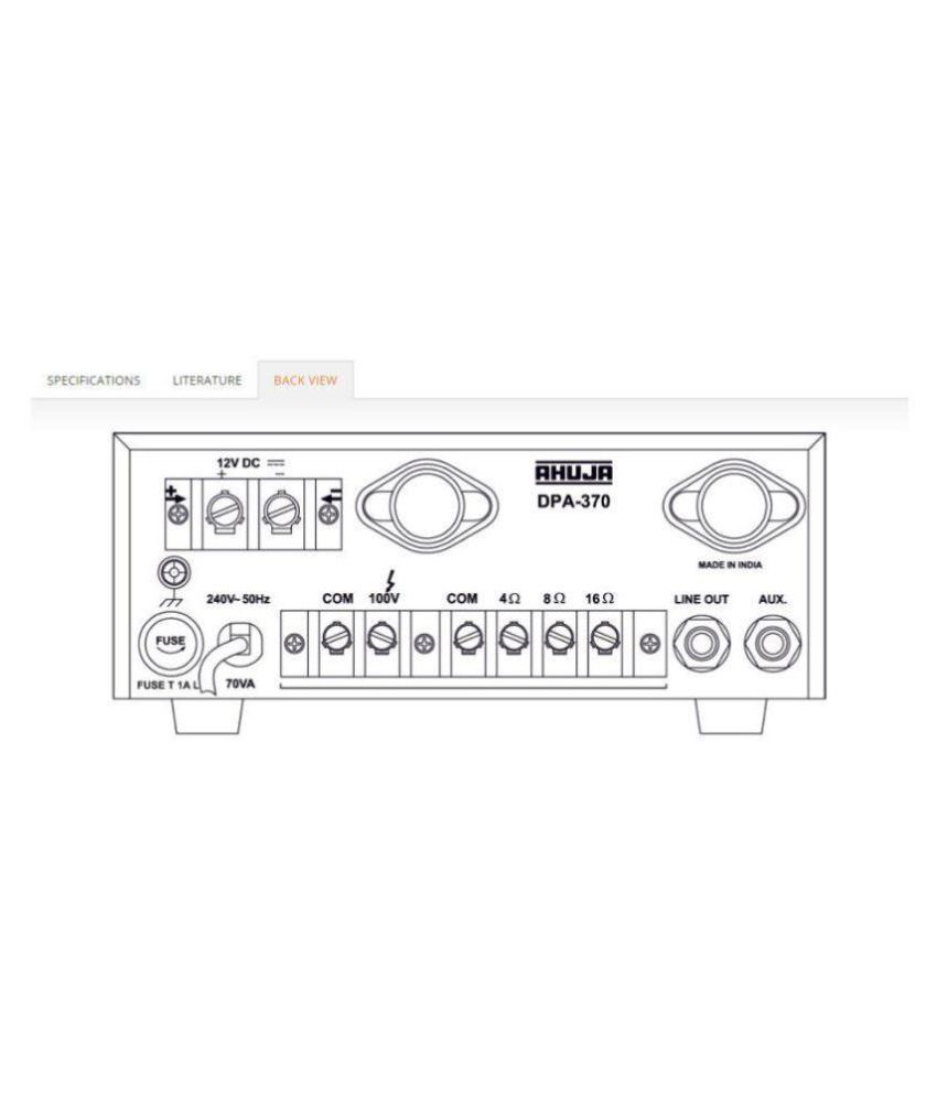 Ahuja Amplifier DPA 370 with USB option and remote (30 watts): Buy Ahuja  Amplifier DPA 370 with USB option and remote (30 watts) Online at Best  Price in India on Snapdeal