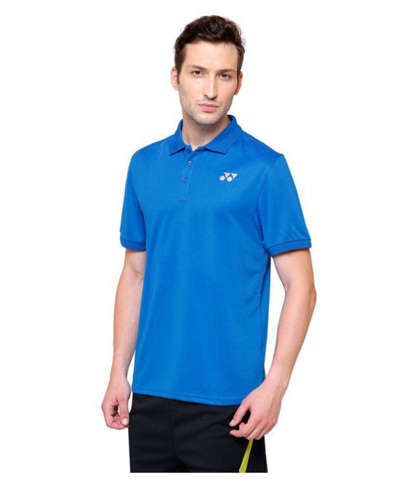 Yonex Blue Polyester Polo T-Shirt - Buy Yonex Blue Polyester Polo T ...