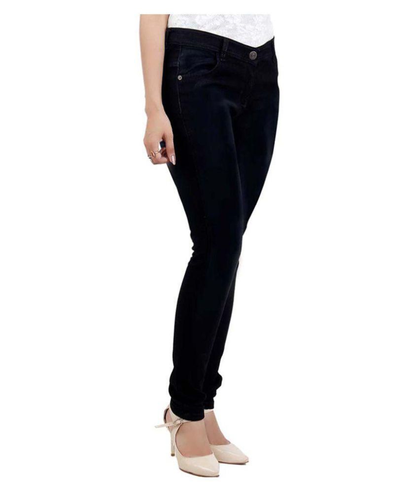 Kacey Skinny Womens Black Denim High Rise Stretchable Regular Fit