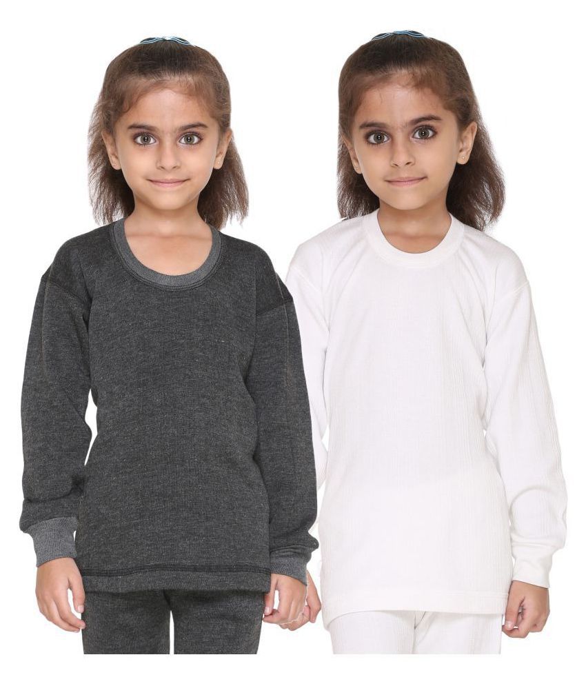     			Vimal Jonney Multicolor Cotton Thermal Top (Pack of 2)