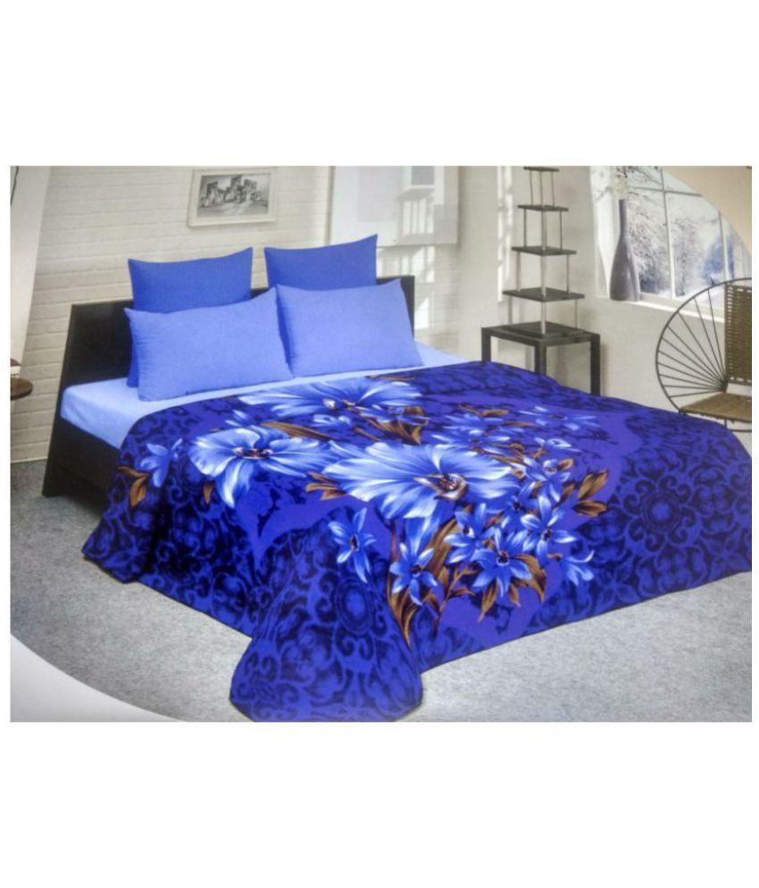 Raymond Double Wool Blend Floral Blanket Buy Raymond Double Wool Blend Floral Blanket Online