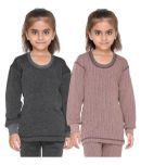 Vimal Jonney Premium Blended Multicolor Thermal Top for Girls(Pack Of 2)