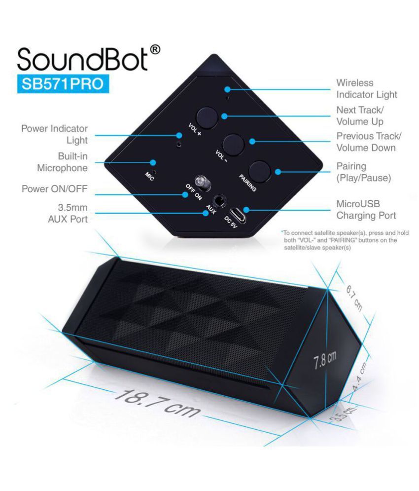 SoundBot 2 UNIT BUNDLE SB571PRO SPEAKER Bluetooth Speaker Buy