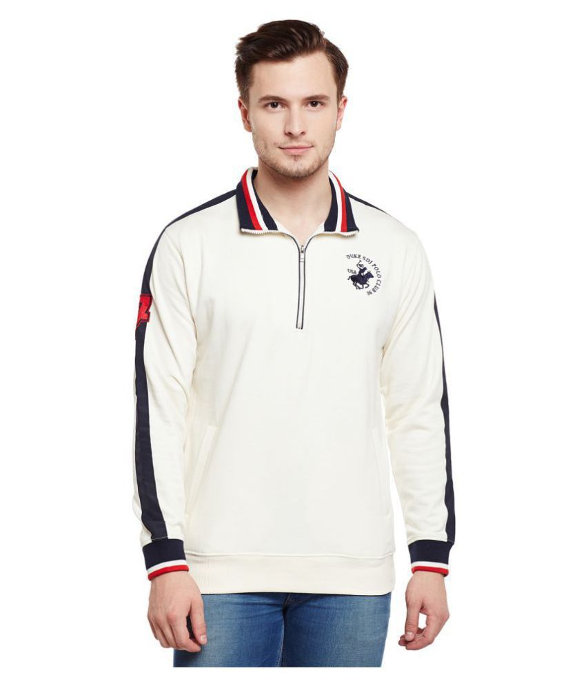 white v neck sweatshirt