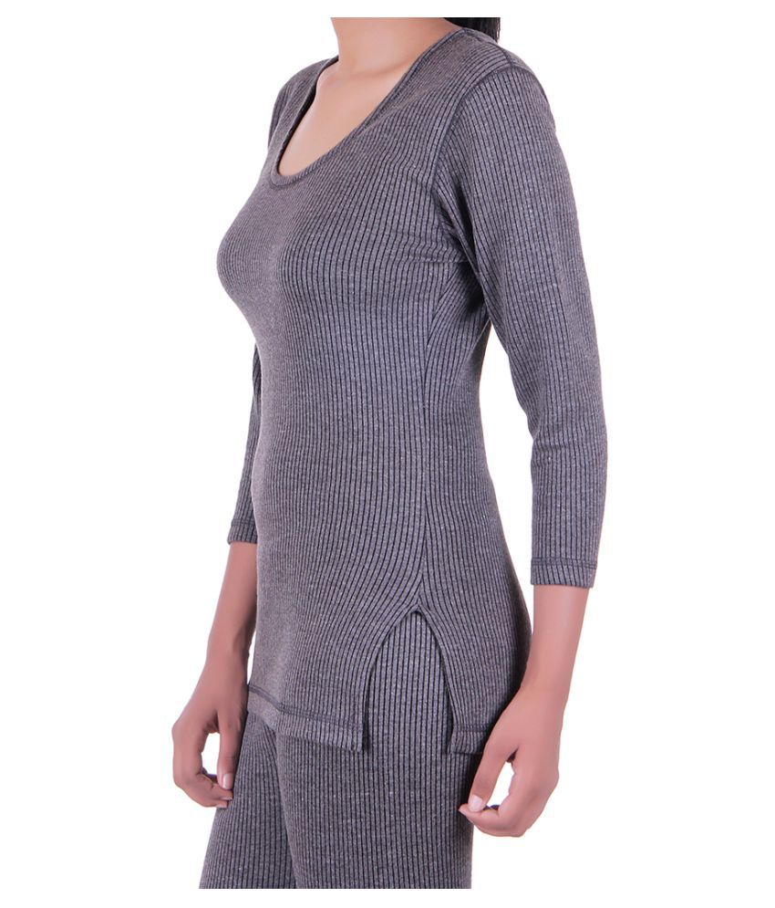 Buy Zimfit Cotton Blend Topwear - Grey Online at Best Prices in India ...