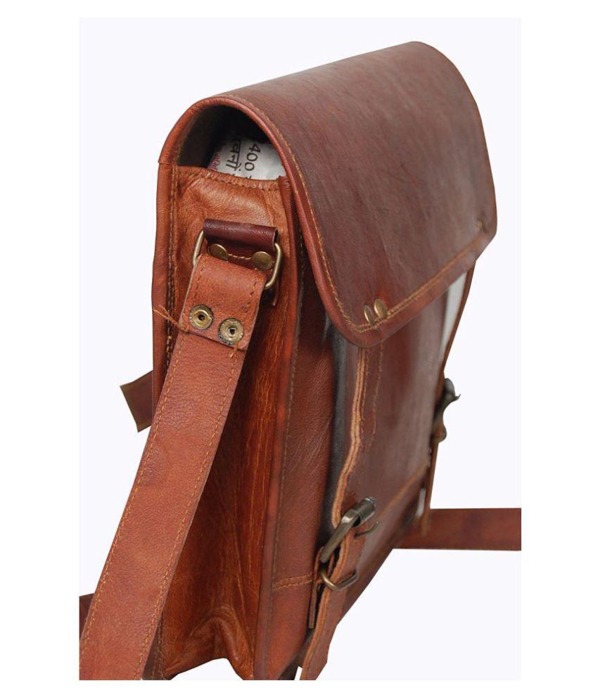 snapdeal leather bag